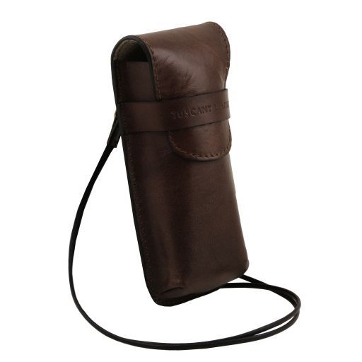 exclusive-leather-crossbody-case-for-glasses-tl141282 - Tummanruskea - kuva 2