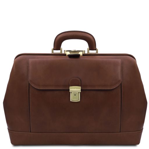 leonardo-exclusive-leather-doctor-bag-tl142342 - Ruskea