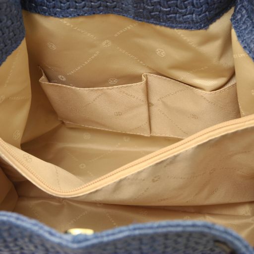 tl-keyluck-woven-printed-leather-shopping-bag-tl141573 - Denim - kuva 5