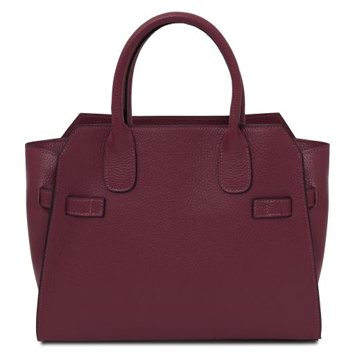origami-leather-tote-tl142507 - Viininpunainen - kuva 3