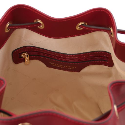 vittoria-leather-bucket-bag-tl141531 - Punainen - kuva 4