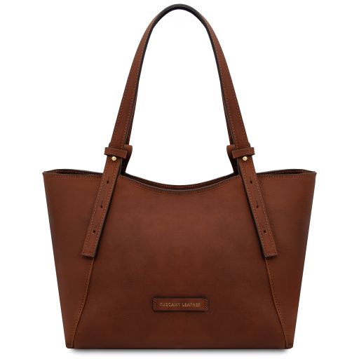 libra-leather-shoulder-bag-tl142562 - Ruskea