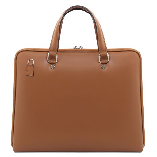 verona-saffiano-leather-business-bag-tl142547 - Konjakki - kuva 3