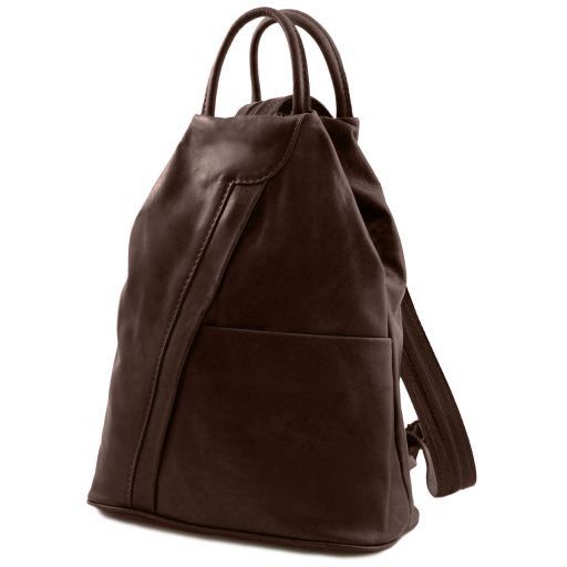 shanghai-soft-leather-backpack-tl140963 - Tummanruskea - kuva 2