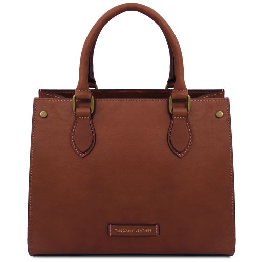 dama-leather-handbag-tl142564 - Ruskea