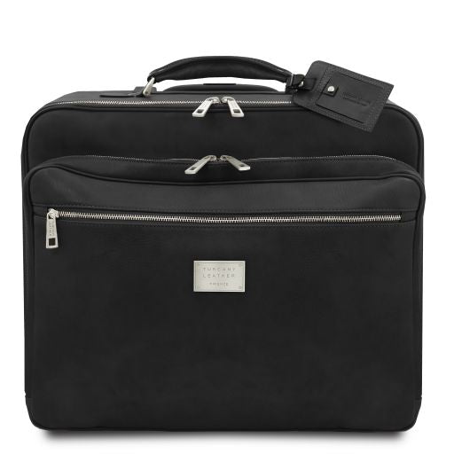 varsavia-leather-pilot-case-with-two-wheels-tl141888 - Musta