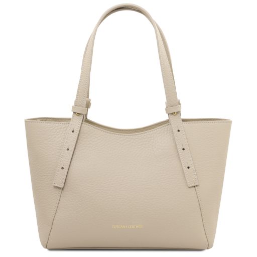 libra-leather-shoulder-bag-tl142580 - Beige