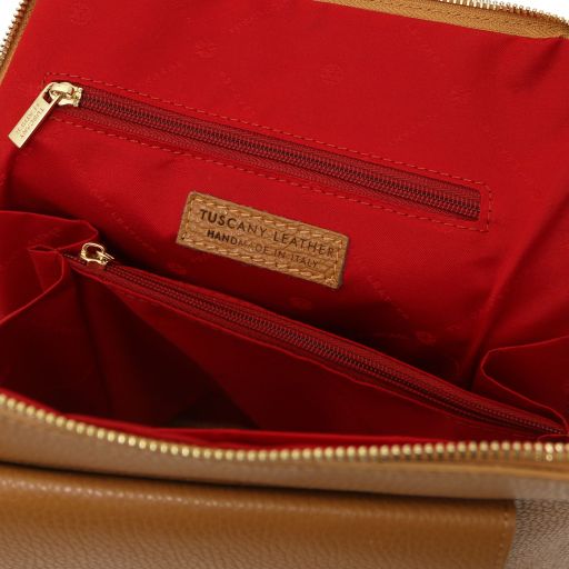 tl-bag-small-leather-backpack-for-women-tl142092 - Konjakki - kuva 5