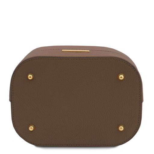 tl-bag-leather-bucket-bag-tl142146 - Dark Taupe - kuva 4
