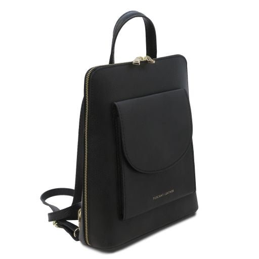 tl-bag-small-leather-backpack-for-women-tl142092 - Musta - kuva 2