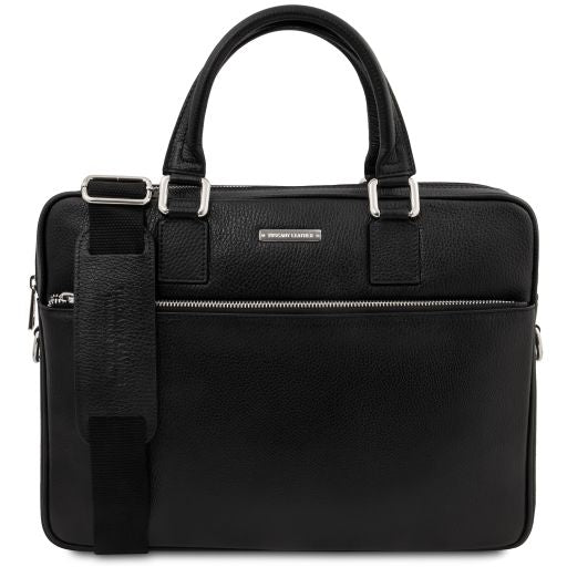 ferrara-leather-laptop-briefcase-tl142548 - Musta