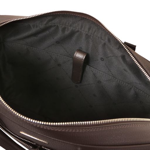 treviso-leather-laptop-briefcase-tl142546 - Tummanruskea - kuva 6