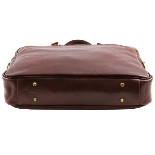 urbino-leather-laptop-briefcase-2-compartments-with-front-pocket-tl141894 - Ruskea - kuva 5
