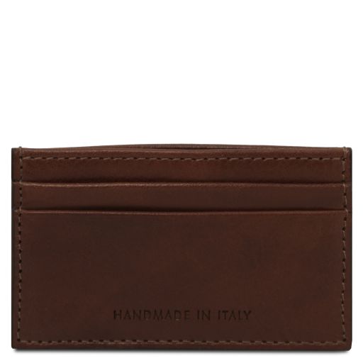 leather-credit-card-holder-tl142473 - Tummanruskea - kuva 3
