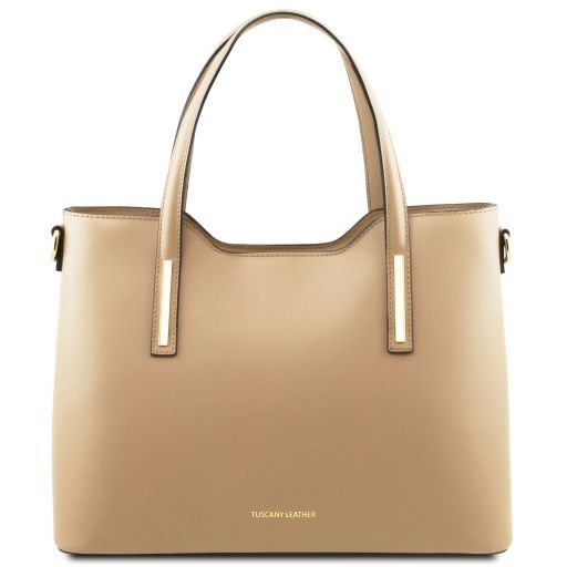 olimpia-leather-tote-tl141412 - Champagne