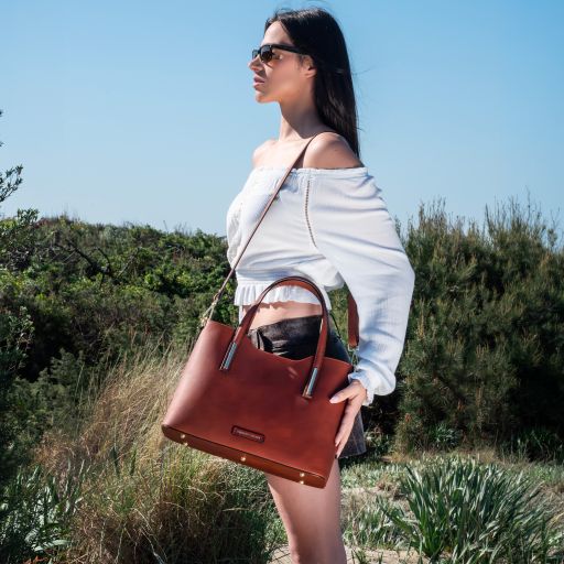 olimpia-leather-tote-tl142561 - Luonnonväri - kuva 8
