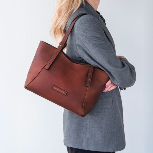 libra-leather-shoulder-bag-tl142562 - Ruskea - kuva 9