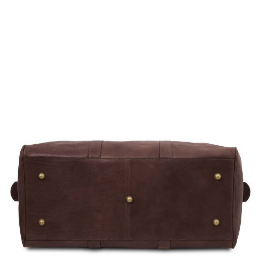 oslo-leather-travel-duffle-bag-weekender-bag-tl141913 - Tummanruskea - kuva 4