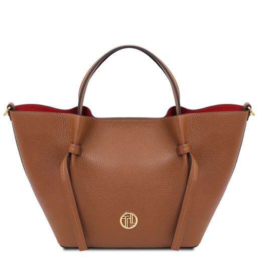 legame-leather-shopping-bag-large-size-tl142481 - Konjakki