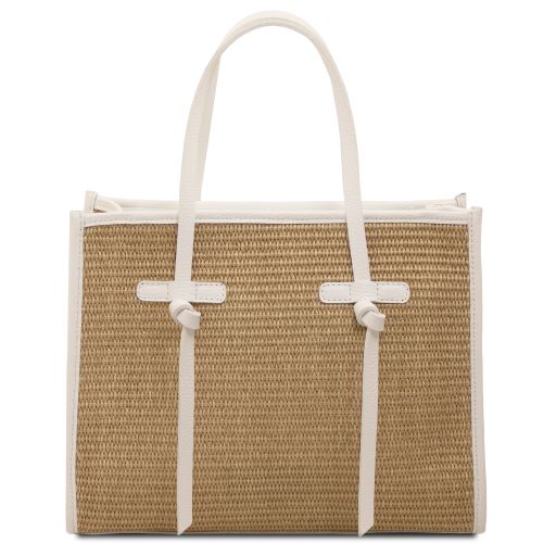frame-raffia-shoulder-bag-tl142566 - Valkoinen - kuva 3