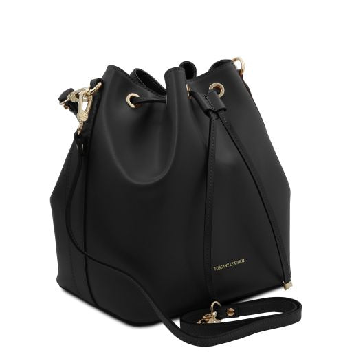 vittoria-leather-bucket-bag-tl141531 - Musta - kuva 2