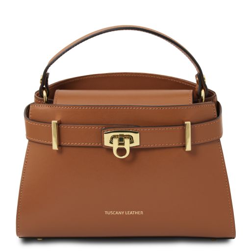 maisy-leather-tote-tl142459 - Konjakki