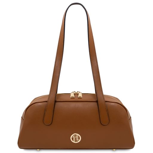 eclaire-leather-shoulder-bag-tl142581 - Konjakki