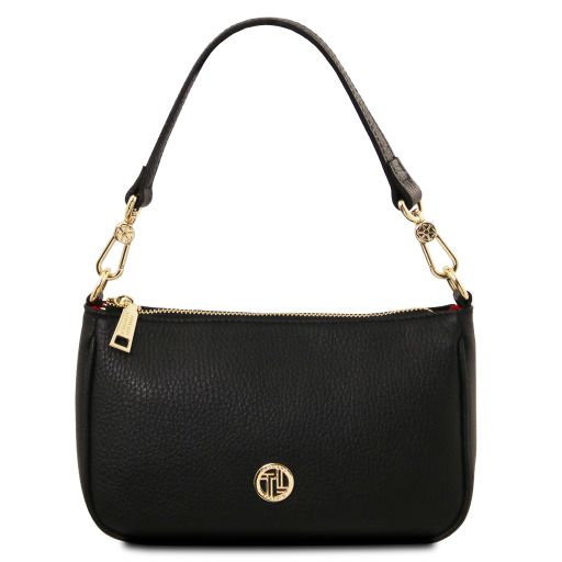 parfait-leather-clutch-tl142559 - Musta