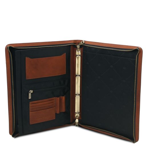 augusto-leather-document-case-with-ring-binder-tl142555 - Ruskea - kuva 5