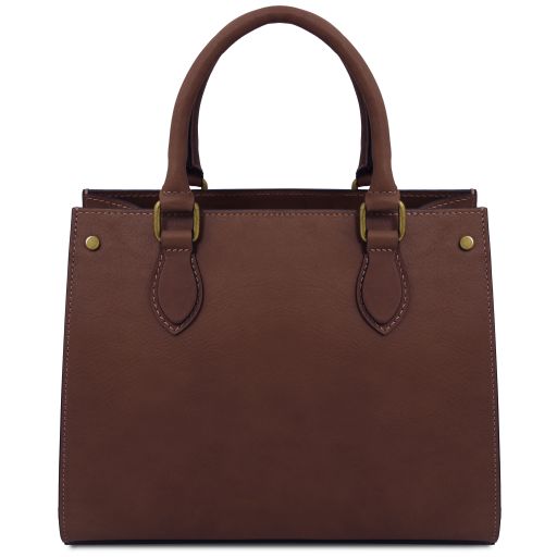 dama-leather-handbag-tl142564 - Tummanruskea - kuva 3