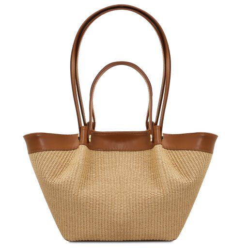 soleil-raffia-shopping-bag-tl142567 - Konjakki - kuva 5