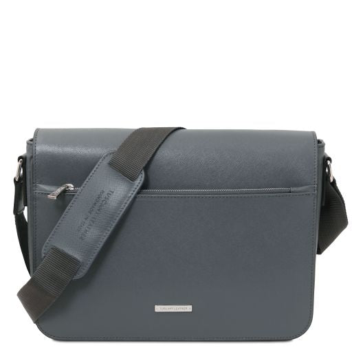 messenger-saffiano-leather-messenger-bag-tl142549 - Harmaa