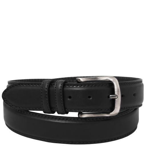 classic-tuscan-padded-leather-belt-40mm-tl142529 - Musta