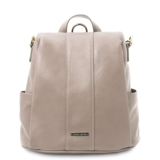 tl-bag-soft-leather-backpack-tl142138 - Light Taupe