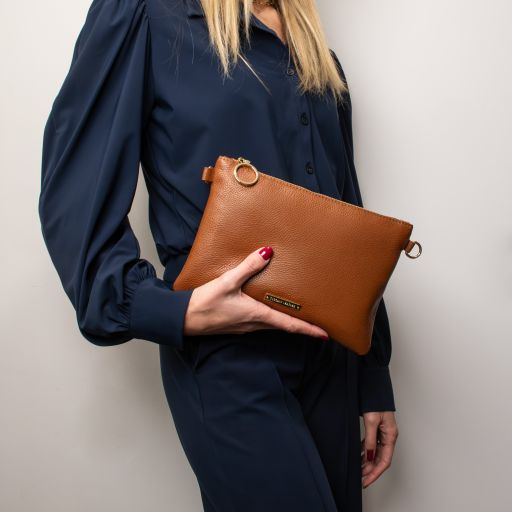 tl-bag-soft-leather-clutch-tl142029 - Aprikoosi - kuva 4