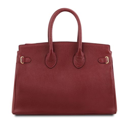 tl-bag-leather-handbag-with-golden-hardware-tl141529 - Punainen - kuva 3