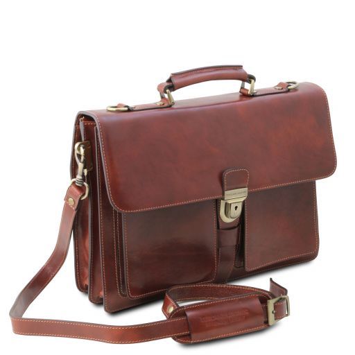assisi-leather-briefcase-3-compartments-tl141825 - Musta - kuva 3