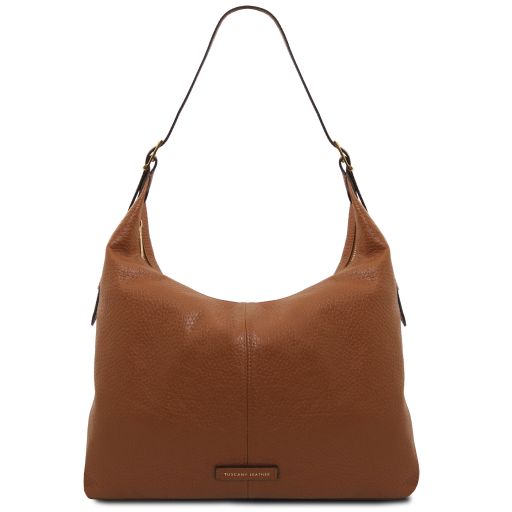 plenia-leather-shopping-bag-tl142569 - Konjakki