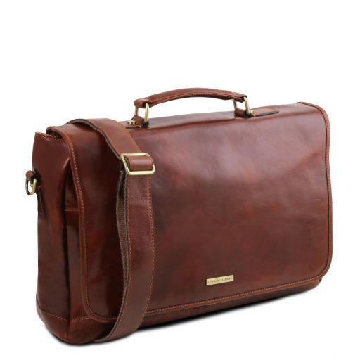mantova-leather-multi-compartment-briefcase-with-flap-tl142068 - Luonnonväri - kuva 4