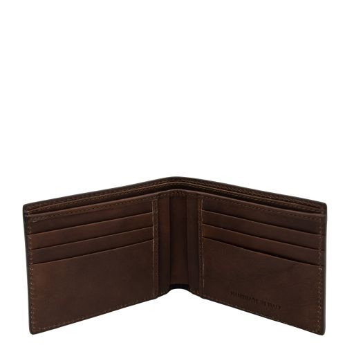 exclusive-2-fold-leather-wallet-for-men-tl142553 - Tummanruskea - kuva 2