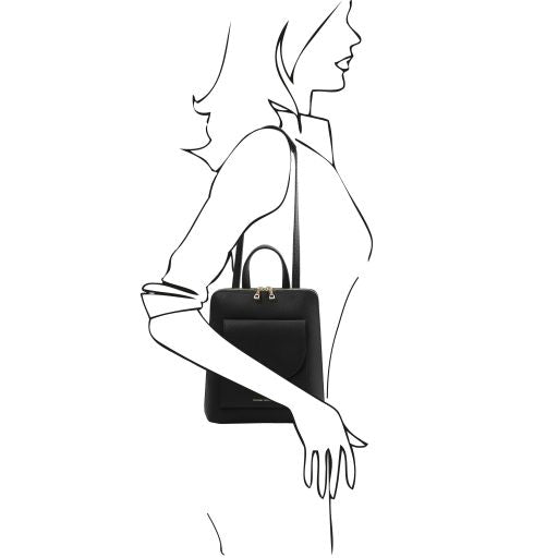 tl-bag-small-leather-backpack-for-women-tl142092 - Musta - kuva 7