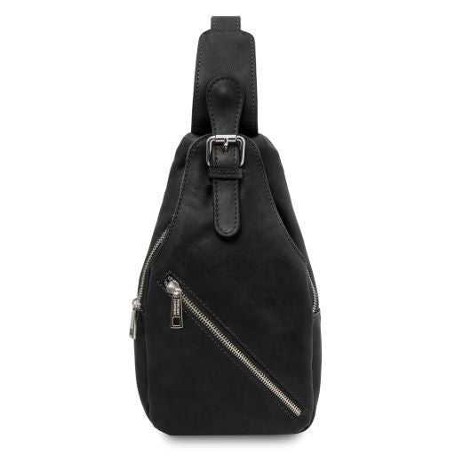 kevin-leather-crossover-bag-tl142423 - Musta