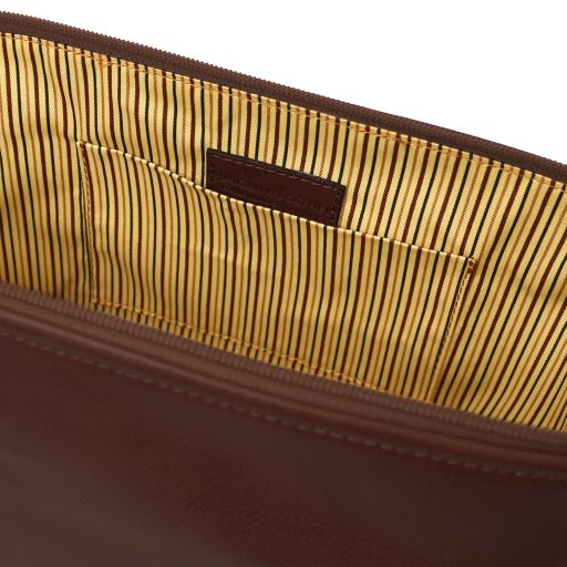 smarty-leather-toiletry-bag-small-size-tl141220 - Tummanruskea - kuva 6