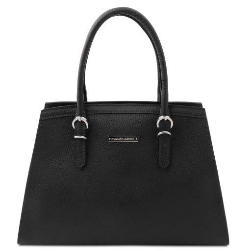 tl-bag-leather-handbag-tl142147 - Musta