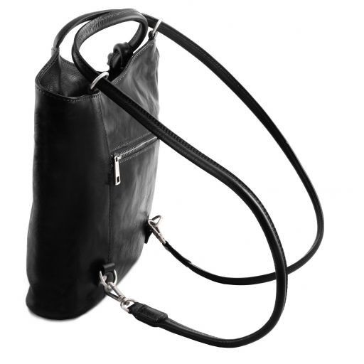 patty-leather-convertible-backpack-shoulderbag-tl141497 - Musta - kuva 4