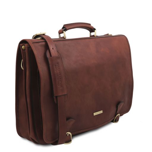 ancona-leather-messenger-bag-tl142073 - Ruskea - kuva 2