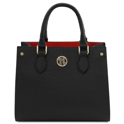 dama-leather-handbag-tl142565 - Musta