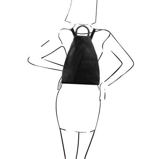 shanghai-soft-leather-backpack-tl140963 - Musta - kuva 4