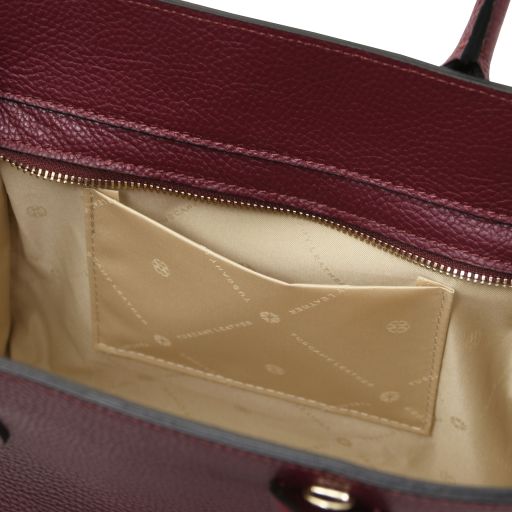 origami-leather-tote-tl142507 - Viininpunainen - kuva 8