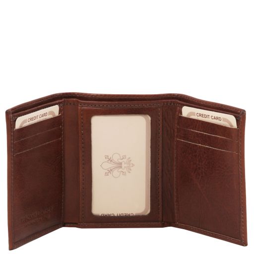 exclusive-3-fold-leather-wallet-tl140801 - Ruskea - kuva 2
